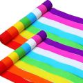 CRAPE PAPER RIBBONS PACK OF 3 RIBBONS 9 COLORS IN ONE RIBBON. 