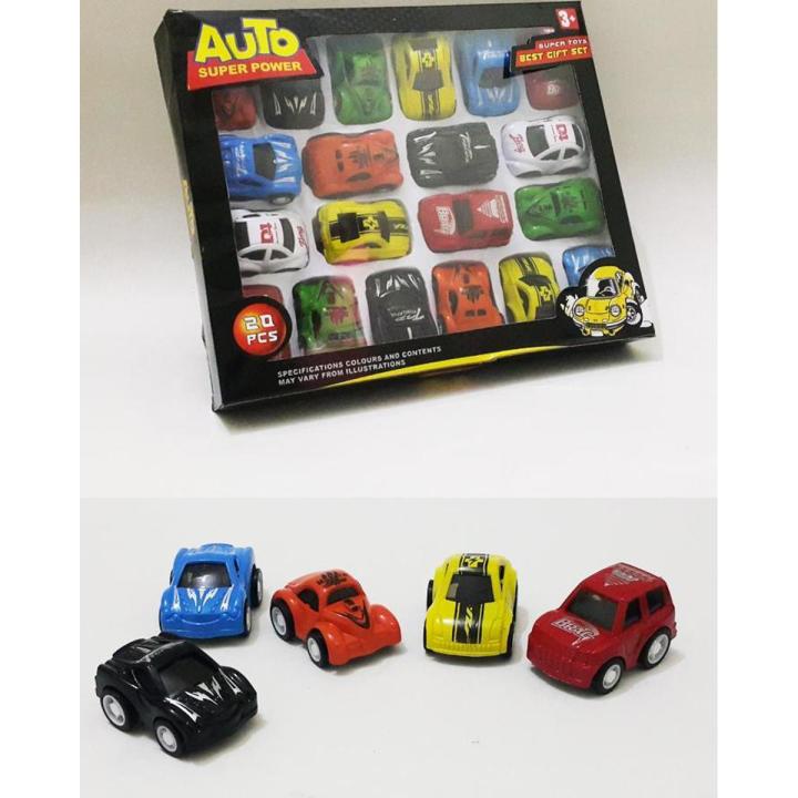 Kids Auto Die-Cast Steel Made Car Toy 20 Cars Multi Gift Set - Adc