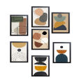 6x8" 7 Pcs Gallery Decor Frame set, Glass front Wall Picture Frames, Living Room Decor, Bedroom Frames. 