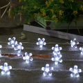 LED Cherry Blossom Lamp Street Garland Wedding Christmas Decoration for Home Festoon Fairy Lampki Led Lights New Year for Garden--Warm White--3m 20Led. 
