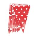 Red Polka Dots Theme Party Decorations Disposable Dot Paper Plates Cups Napkins Tablecloths Banners Baby Shower Party Supplies. 