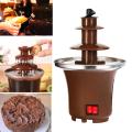 CHOCOLATE FOUNTAIN 3-TIER MINI CHOCOLATE MELTING FONDUE. 