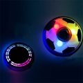 LED Light Flashing Suspension Ball Air Power Football Toy Home Game Disc Gliding Soccer. 