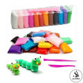 Colors Air Dry Clay Pack of 12 for Kids - Non-Toxic Soft & Ultra Light Modeling Clay With 2 Sculpting Tools - Perfect Creative Gift for Boys & Girls - Multicolor. 