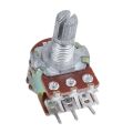 Spreeshop 2 Pcs Silver Metal B50K 50K Ohm 6-Pin Dual Trim Potentiometer 3.8 x 2.8 x 1.7cm. 