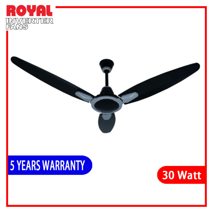 ROYAL 30 Watts Ceiling Fan - Legacy Model 56 Inch - 100% Pure Copper Wire - With Remote - 5 Years Brand Warranty - Energy Saver Fan