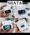 Shata - A9 Pro Touch Screen LED Ear Buds ANC Wireless TWS Earbuds - Airpods Pro - Bluetooth 5.4 & Long Battery Timing With Protective Cover. 
