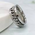 Eldorado Stainless Steel Chain Spinner Ring for Men Chain Spinner Chala for Boys. 