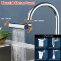 Kitchen Sink Waterfall Faucet 4-IN-1 Multifunctional Splash-Proof Brass,ABS Bathroom Basin Tap Faucet Extender Adapter. 