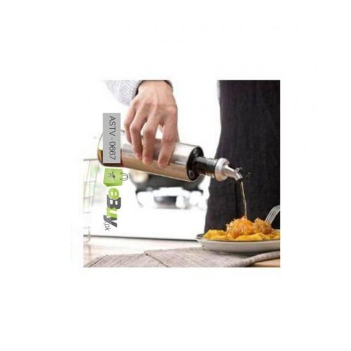 500ML STAINLESS STEEL OLIVE OIL BOTTLE POT CAN COOKING TOOL LEAK-PROOF OIL VINEGAR BOTTLE DISPENSER SAUCE BOTTLE.