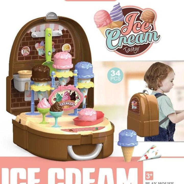 Ice Cream and Dessert Icecream Shop Play Set for Kids Girls Boys