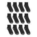 12 Pairs Ankle Balck Socks - Unisex Socks. 