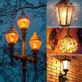 【BestGO】Outdoor light LED E27 360°flame flicker effect bulb decoration holiday light. 