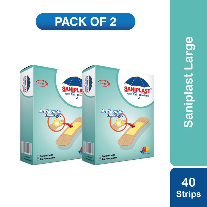 Saniplast Large Bandage 20 Strips (Pack of 2)