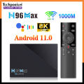 Ultra HD H96 Max Smart TV Box | Android 11 OS | Quad-Core Performance | 8GB+64GB Large Storage | 4K Ultra HD Streaming for Netflix, YouTube, Cinema, IPTV & Gaming | Stylish Compact Design for Home, Office & All-in-One Entertainment. 