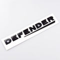 1X 3D Black Gray ABS Lettering Badge Emblem 90 110 Tailgate Sticker Defender Trunk Decal Car Logo. 