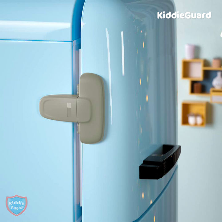 Baby Safety Lock Refrigerator Lock Child Safety Fridge lock for Kitchen and Freezer Lock T-Shape Design - KiddieGuard