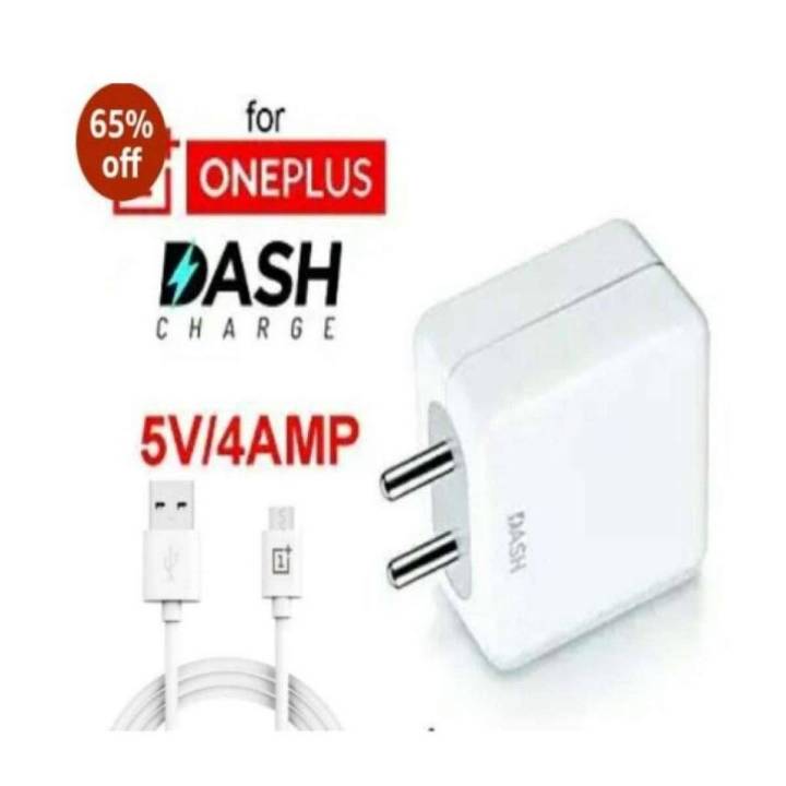 Original Oneplus 6T Dash EU Plug 5V - 4A Fast Charging USB Interface Wall Charger