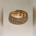 Flexible Fancy Bracelet (Silver and Golden). 