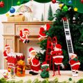 Christmas Supplies Climbing Rope Electric Santa Claus Climbing Ladder Parachute Twerk Santa Claus Dance Tree Twerk Climbing Ladder Santa Claus ChristmasTree Ornament. 