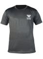 Icono couture Quick Drying Sports Gym Fitness Exercise Running Comfortable T Shirt for Men in Dark Grey Color. 