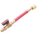 3Pcs R134A R410A R22 R12 800 Psi Manifold Gauge Set A/C Refrigeration Charg Hose High Pressure Hvac Refrigerant Charg Hoses Set With Ball Valve. 