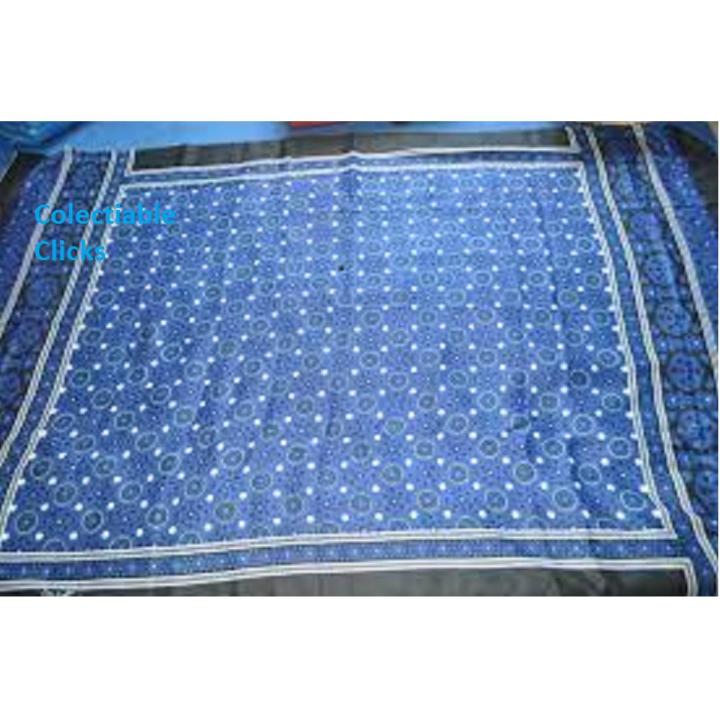 Multani Ajrak / Shawl / traditional cloth/Saraiki/Sindhi Neel Blue Royle Ajrak/King Size/Premiun/