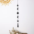 Black Wooden Moon Phase Wall Hanging Moon Decor Boho Home Decor ROOM Decoration Moon Garland Bedroom Living Room Nursery Gift. 