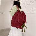 Backpacks Women Korean Style Harajuku Multifunction Travel Large Capacity Backpack Retro Solid Waterproof Bag Students Preppy. 