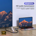USB Type C to HDMI 2.1-Compatible Cable 8K 4K 60HZ for Phone TV MacBook iPad USB-C USBC Adapter Video Wire Plug HD Converter. 