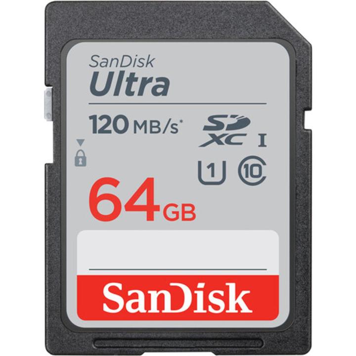 SanDisk - 64GB - Ultra UHS-I - 120mb - SDXC Memory Card