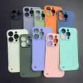 NORVIK Cute Frameless Green Hard Phone Case for OPPO A98 A78 A58 Reno 10 8 8Z 7Z 7 Find X5 6 5 2 2Z 2F A31 Pro Plus 4G 5G Luxury Ultra Thin Borderless Design Back Cover Casing N11-1.