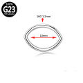 G23 Titanium Boy Jewelry Septum Hoop Eye Piercing Nose Ring Hinged Segment Ear Perforated Tragus Lip Shape Helix Lip Wholesale. 