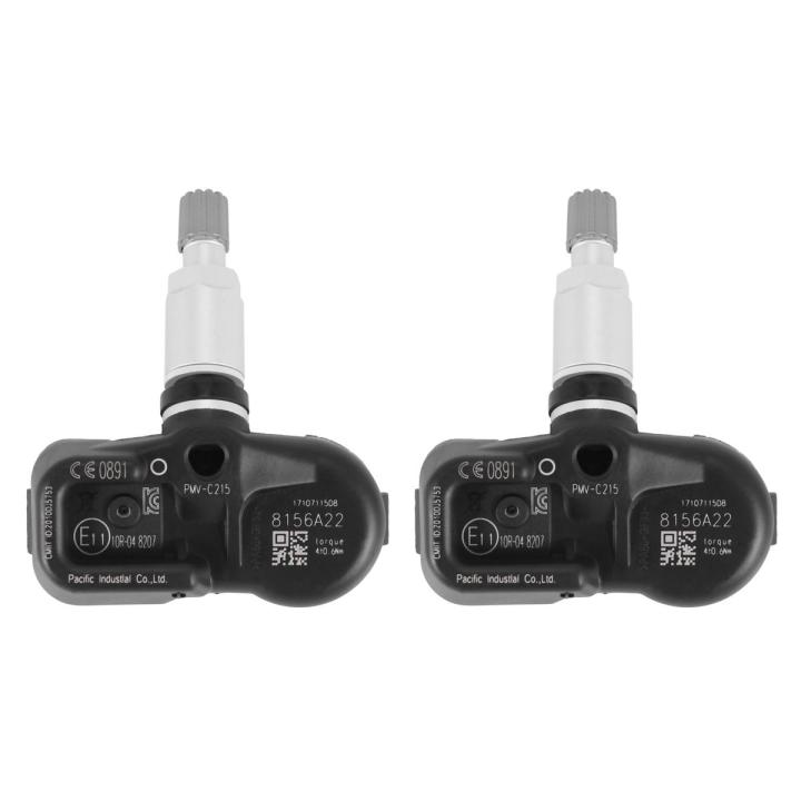 433Mhz Tire Pressure Monitoring System (Tpms) Sensor for ota Camry Chr Corolla 42607-48020(2 Pcs)
