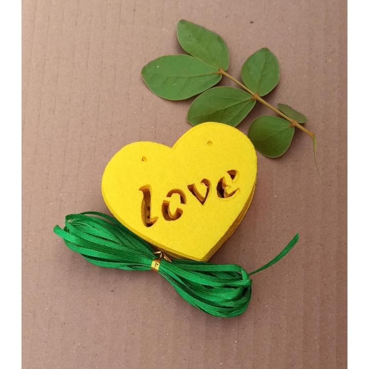10 pcs - yellow mayo mehndi love Heart holo Curtain Non-woven Garland Flags Banner mehndi mayo Decoration Party Supplies Bunting