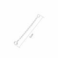 DIY Sterling Silver Adjustable 18K Gold Genuine Extension Chain. 