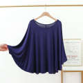 Fat MM200 pounds plus fat loose fit oversized modal base shirt thin long sleeved home suit bat sleeve women's t shirt. 