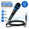 Professional Dynamic Vocal Microphone with 6.35mm 2 meters Cable | Wired Karaoke Handheld Mic for Singing & Stage Use. 