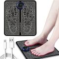 EMS Foot Massager Mat Portable Electric Muscle Stimulation Improve Blood Circulation Relieve Pain Folding Feet Massage Pad Electronic USB Rechargeable. 