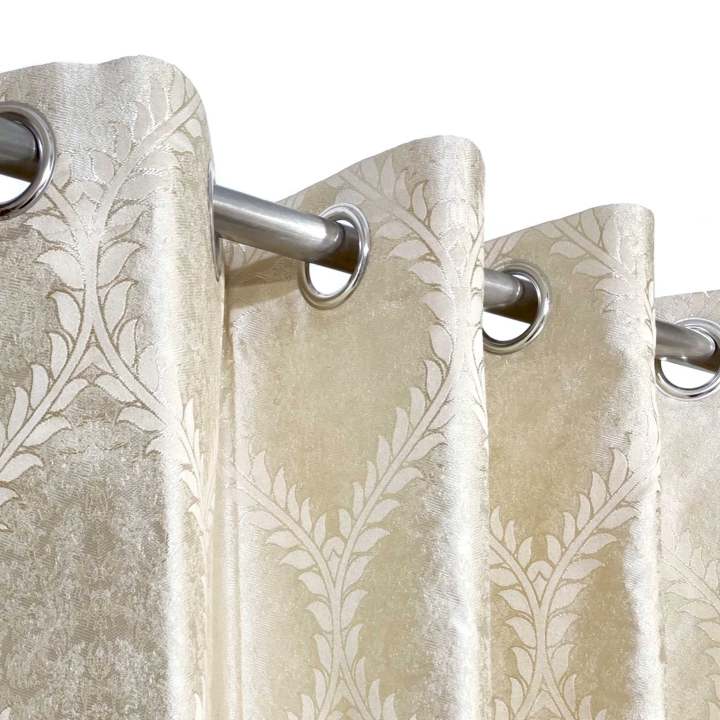 Light Gold Luxury Viscose Fabric Curtain