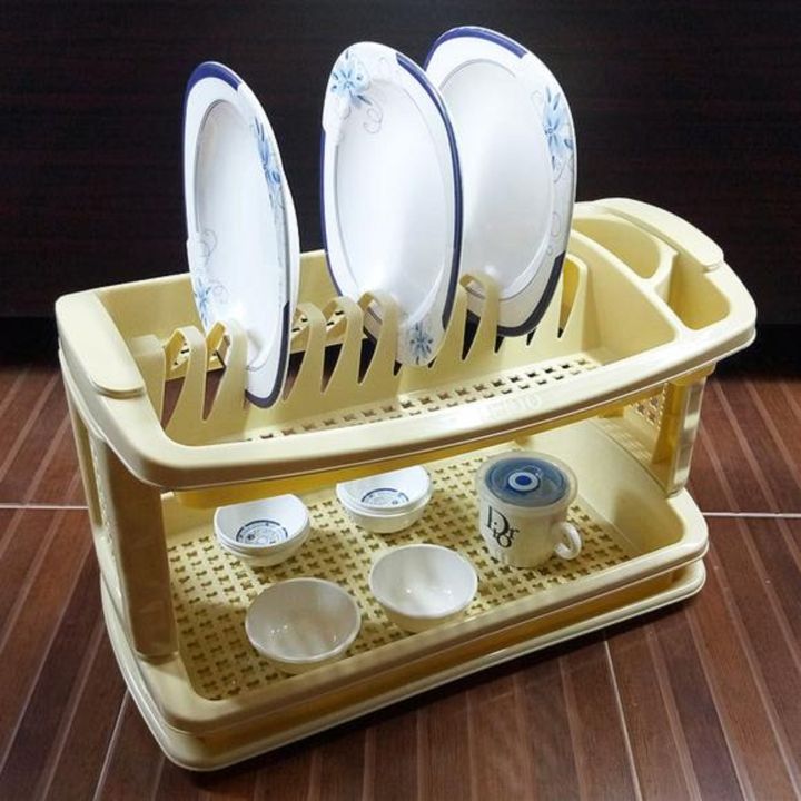 HOUSEHOLD%20Kitchenaid%20Leido%20plate%20rack%202-Tier%20Kitchen%20Sink%20Dish%20Drainer%20Drying%20Rack%20plate%20rack%20with%20Tray%20BABA%20CROCKERY%20FR%20ADVERTISEMENT%20-%20Image%204