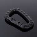 Camping in the shape of a mini D-hook carabiner for home camping fishing hiking travel and keychains. 