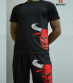 Red Bull Short Tracksuit For Men and Women with T-Shirt and Trouser 2 piece. 