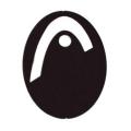 Head Logo - Stencil - Black Squash. 
