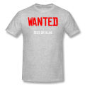 Wanted Black Red Dead Redemption John Marston Dead Eye Game Homme Pure Cotton Oversized Short Sleeve T-shirt. 