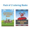 2 coloring books for kids. 