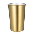 Migeet 10 Pack 500ML Gold Color Stainless Steel Cup Bar Party Coffee Mug Colored Metal Tumblers Wide Mouth Cups Cold and Heat Resistant Mug Unbreakable for Indoor Outdoor Use. 