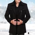 Winter Men's Stylish Casual Double Fleece Coat For Men(Coat+HighNeck Inner) James Bond Double Collar Winter Jacket For Men (12.12 Mega Discount Offer/New Year Sale). 