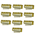 Pack of 10 Strong Chunni Clips with Safety Pin, Easy to Use with Dupatta, Hijab & Tikka Setting Durable Easy to Use Black. 