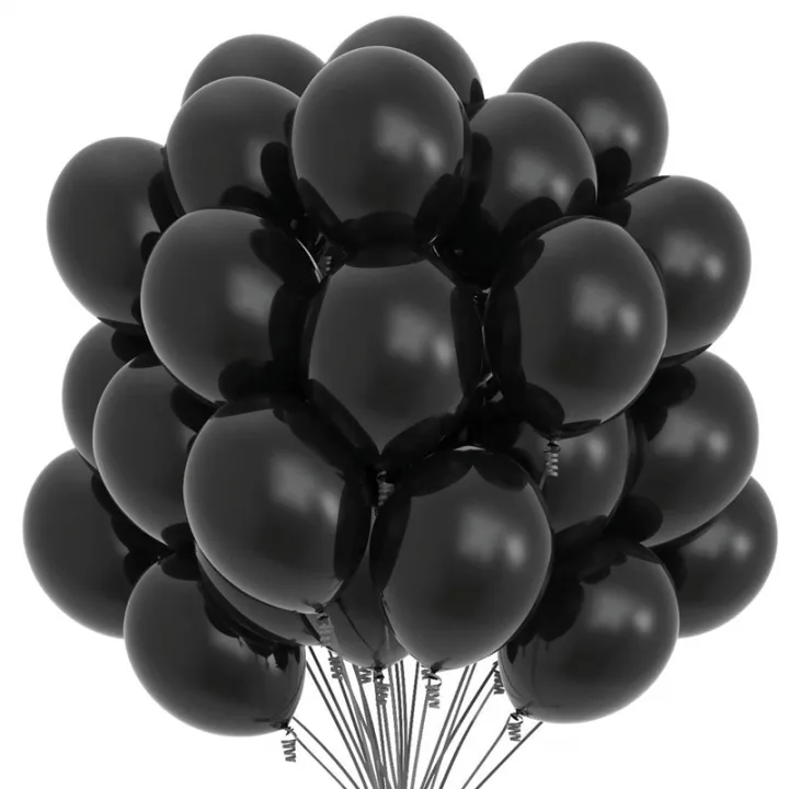 Pack%20of%2010%20Black%20Balloons,%20For%20Birthday,%20Events,%20Party,%20Decorations,%20Anniversary%20-%20Image%208